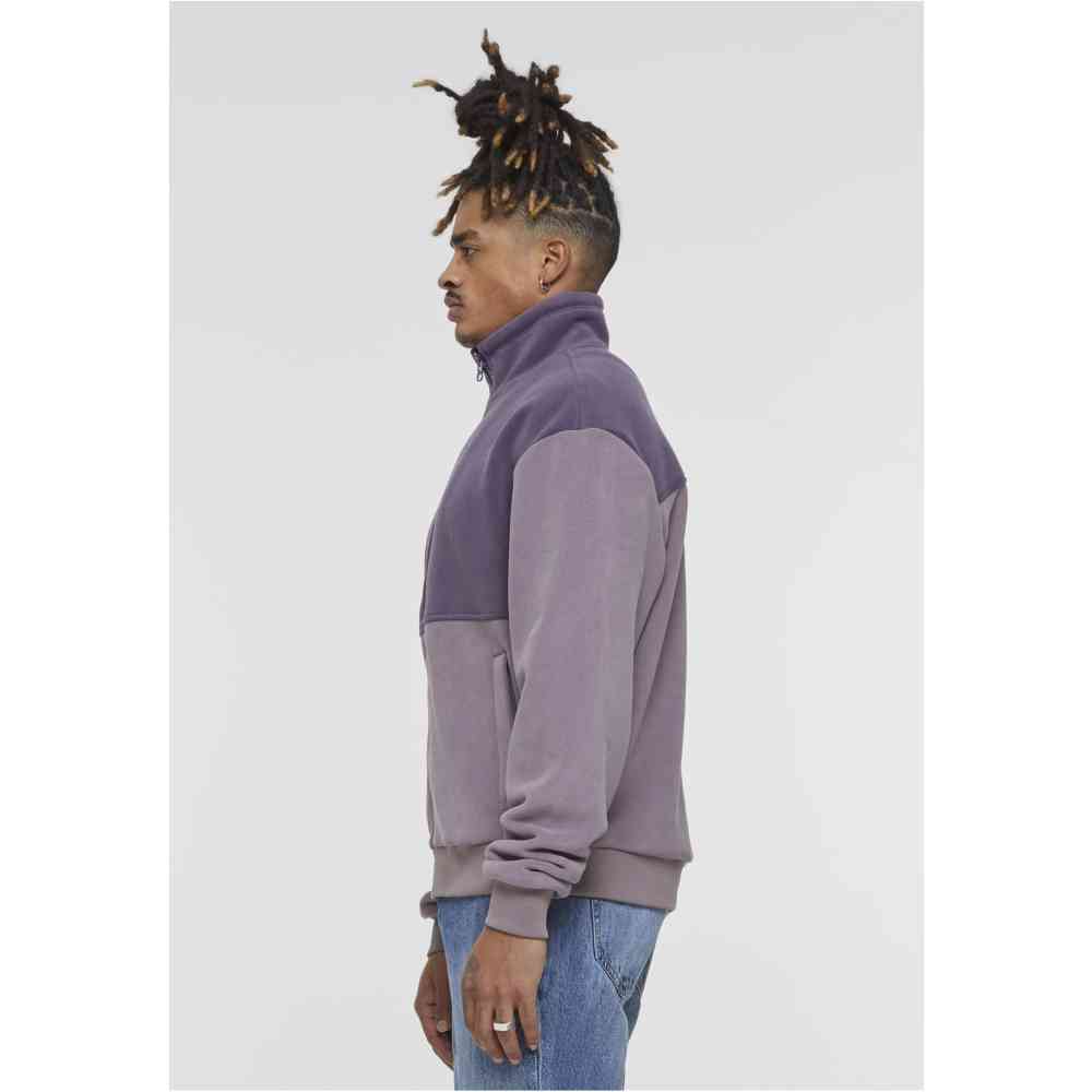 Urban Classics - Colour Block Polar Fleece Jacket - Paars